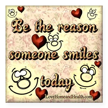 Be the Reason Someone Smiles Today - Sticker - Get it in our Love, Home and Health store! 