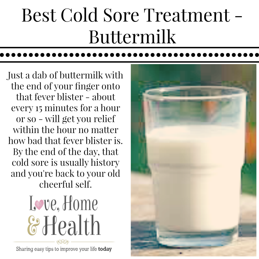 Best Cold Sore Treatment - Buttermilk