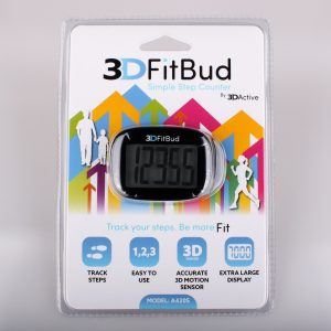 3D FitBud Pedometer - simple digital step counter - Love, Home and Health