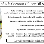 Garden of Life Coconut Oil for Swishing - Love, Home and Health