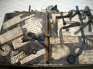 kitchen witch junk journal 5 - love home and health