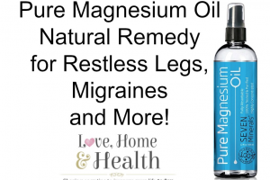 Magnesium Oil - Natural Remedy for Restless Legs, Migraines and More! @ www.LoveHomeandHealth