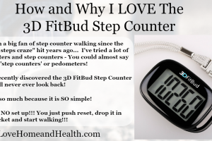 3d FitBud Step Counter - digital Step Counter - Love, Home and Health